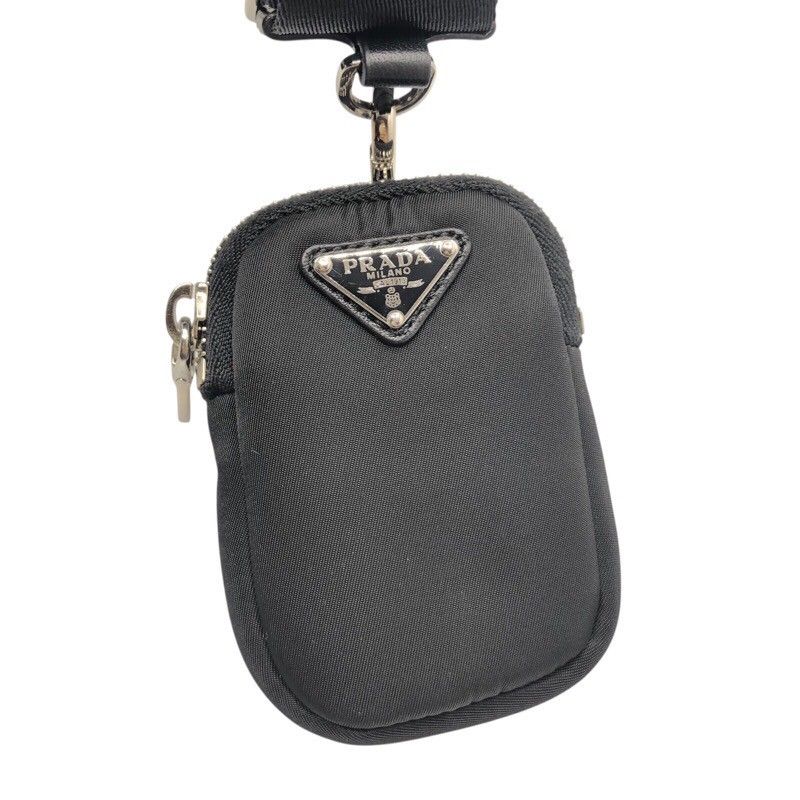 PRADA Padded Re-Nylon Shoulder Bag - Black & Silver Hardware