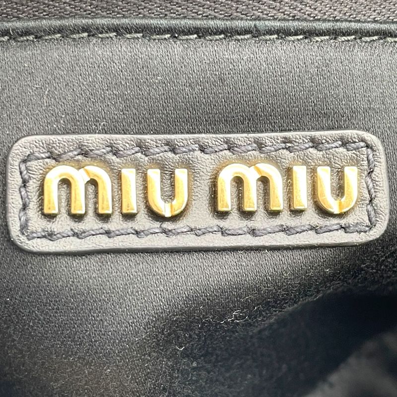 Miu Miu Arcadia Leather Mini Bag - Black - Exquisite Craftsmanship