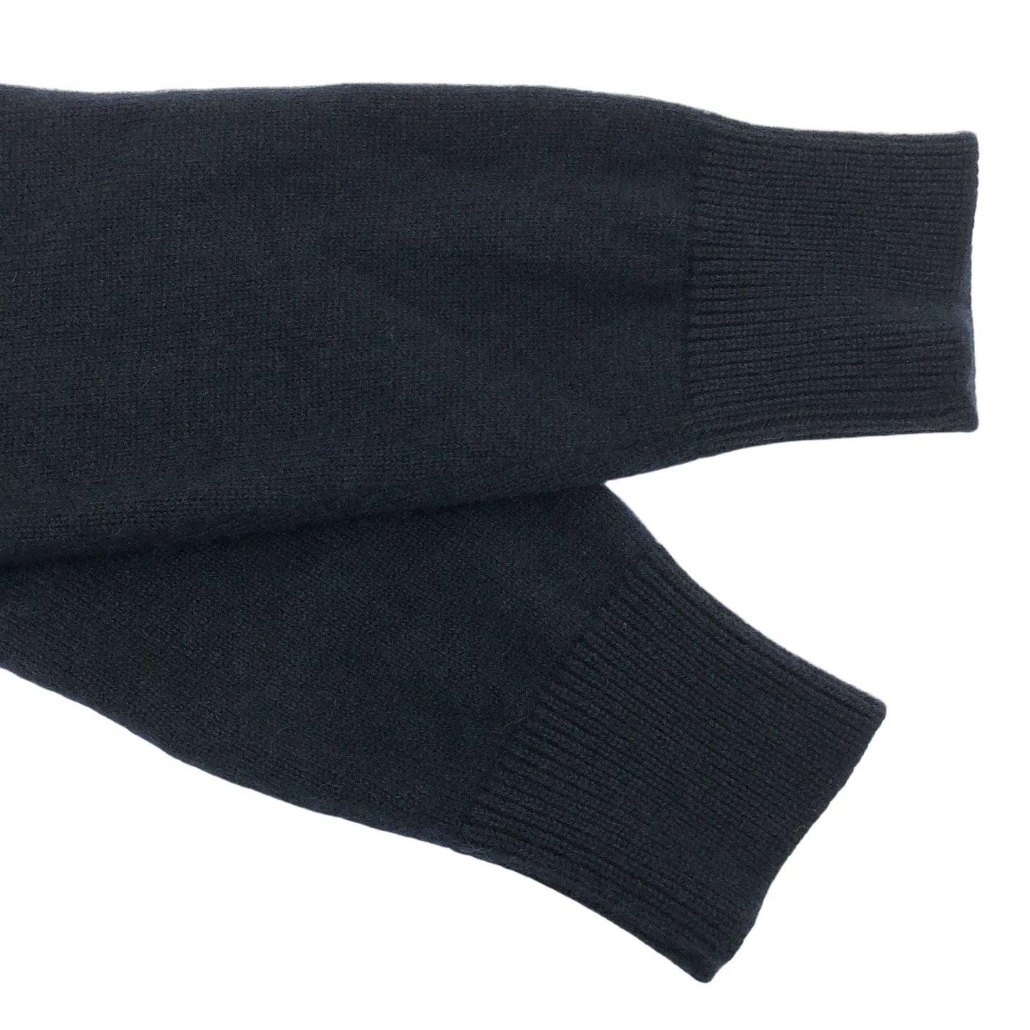 HERMES Navy Multi-Color Cashmere V-Neck Cardigan - Size S