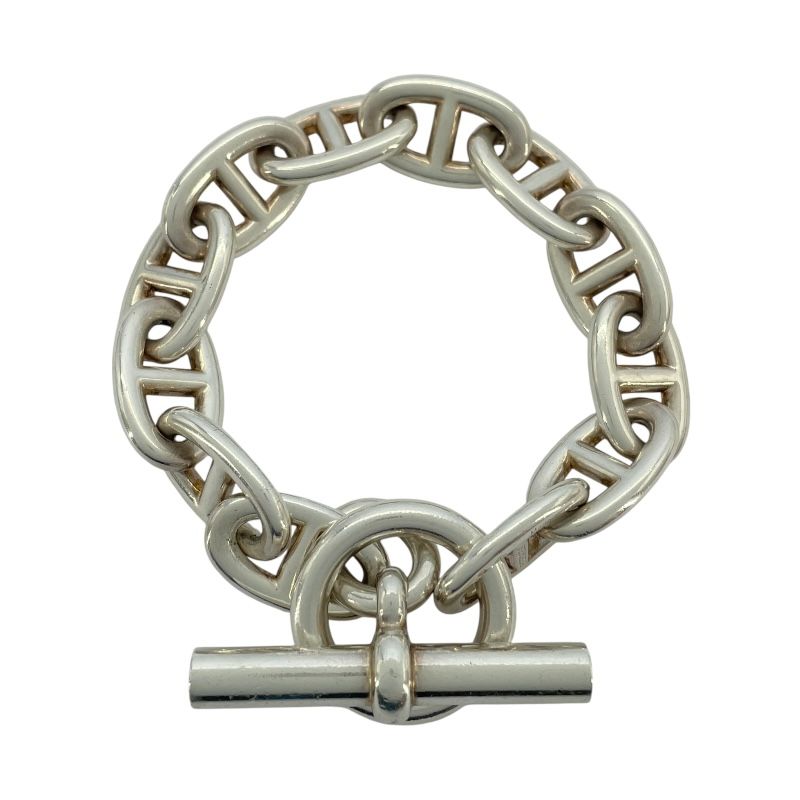 HERMES Chaine d'Ancre Bracelet 12 Links in Silver SV925