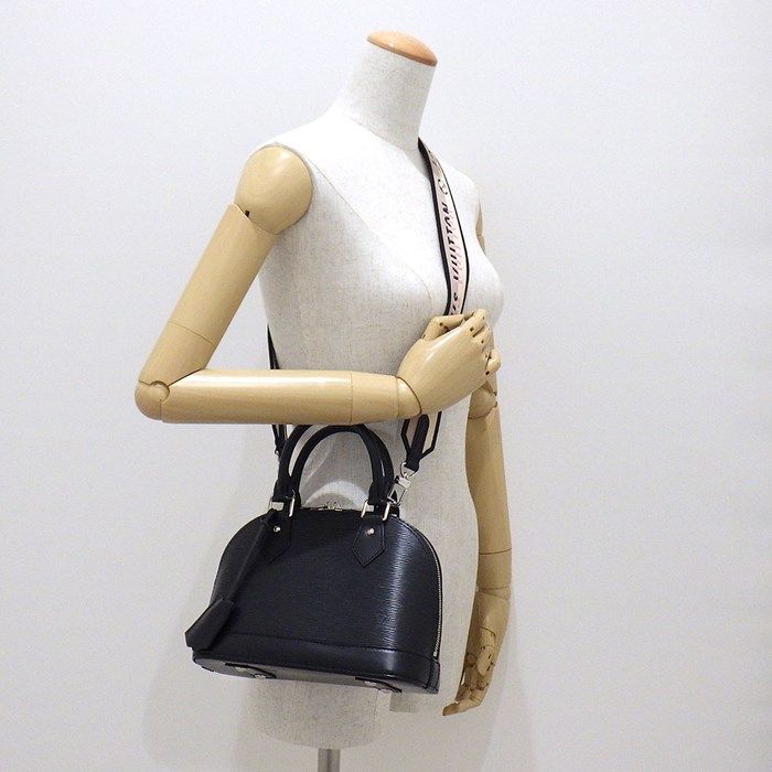 Louis Vuitton Alma BB Handbag in Black Epi Leather - Timeless Elegance