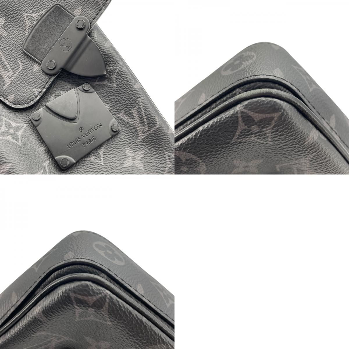 Louis Vuitton S Lock Vertical Wearable Wallet - Monogram Eclipse Black