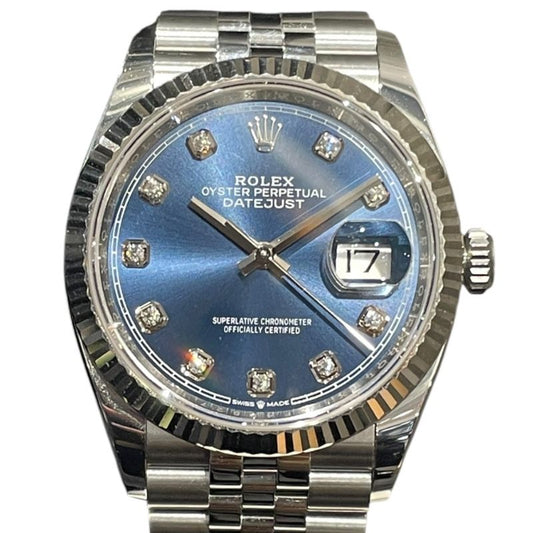 Rolex Datejust 36 Random Serial 126234G - Blue Dial - Men's Watch