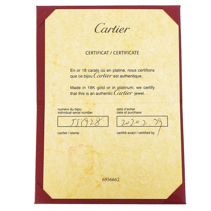 Cartier Love Bracelet Classic Model B6067416 in K18 Pink Gold