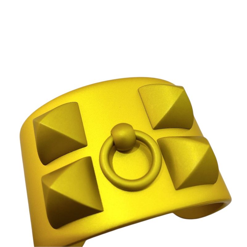 HERMES Collier de Chien Bangle in Aluminum - Exquisite Craftsmanship