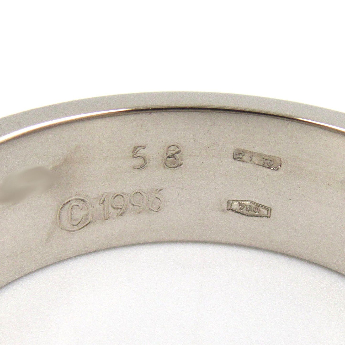 Cartier Love Ring in K18 White Gold - Timeless Elegance