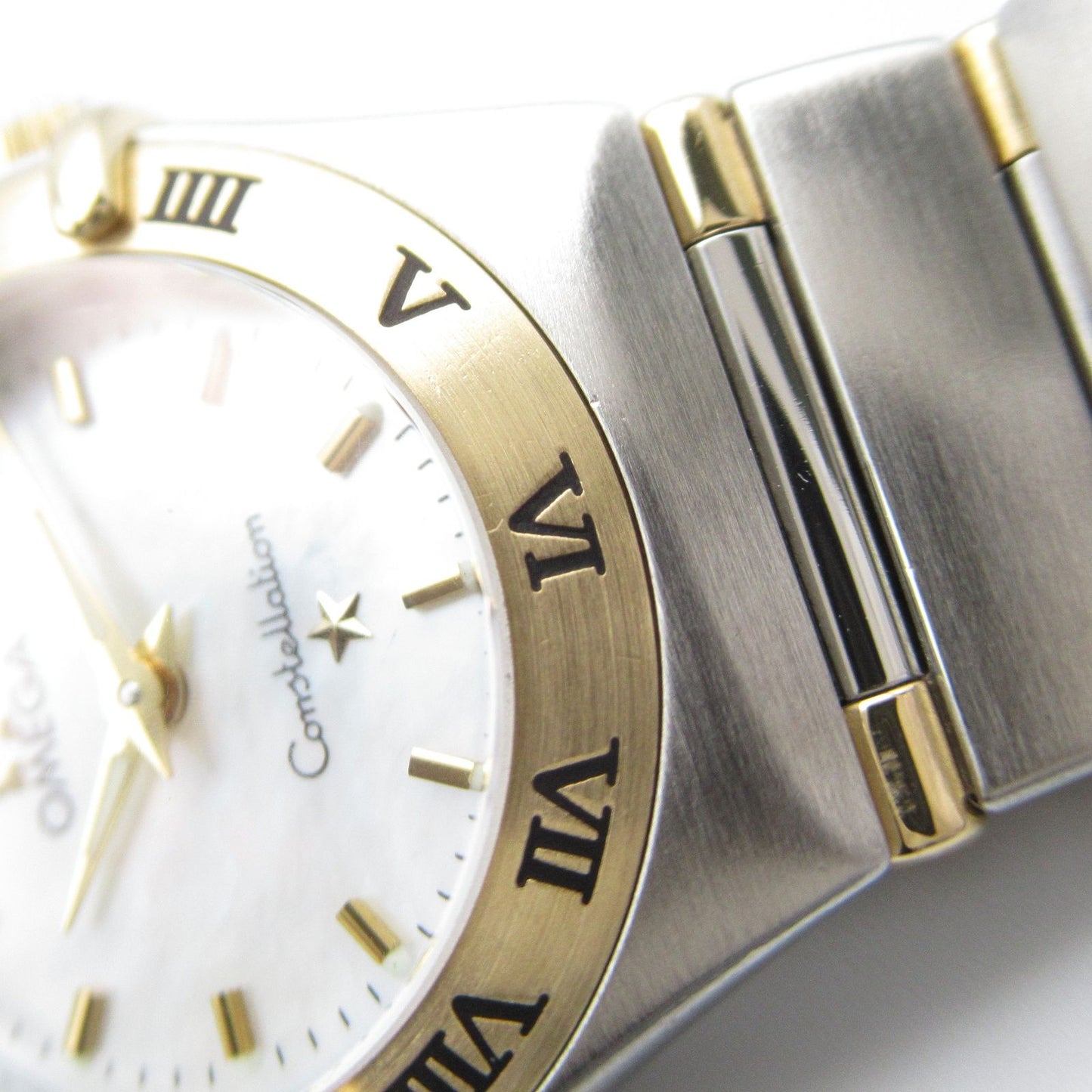 OMEGA Constellation Mini 1362.70 White Shell K18 Gold & Steel Watch