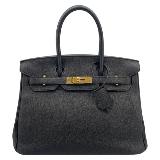 HERMES Birkin 30 C刻 Black & Gold Hardware - Timeless Elegance
