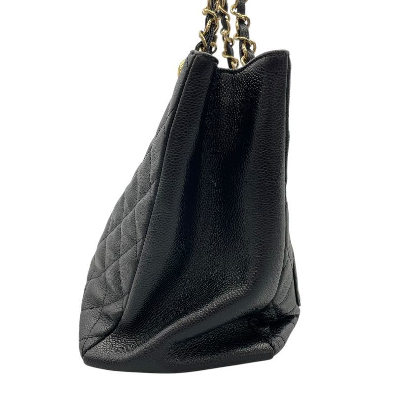 CHANEL GST Tote A50995 - Black Caviar Skin with Gold Hardware