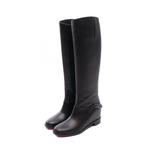 Christian Louboutin Black Leather Boots - Unworn Elegance