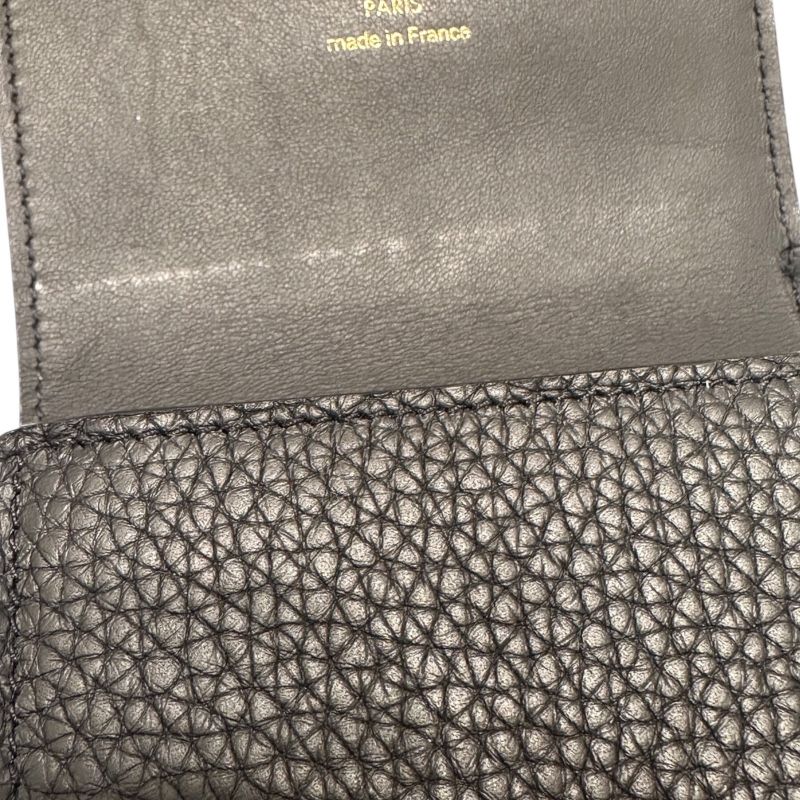 Louis Vuitton Capucines Tiny Wallet in Black Trianon Leather