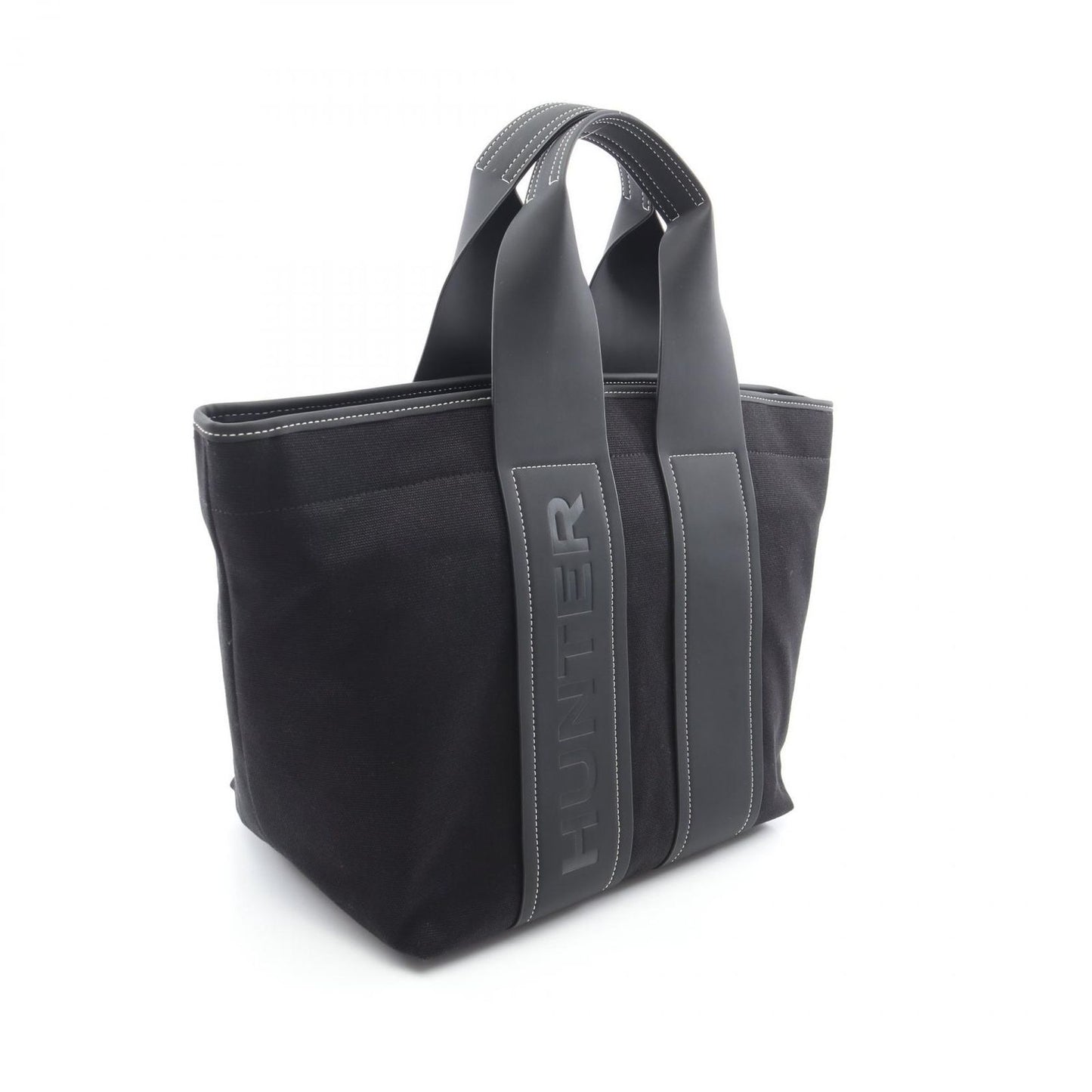 HUNTER Refined Stitch Tote Bag - Black Canvas - New Arrival