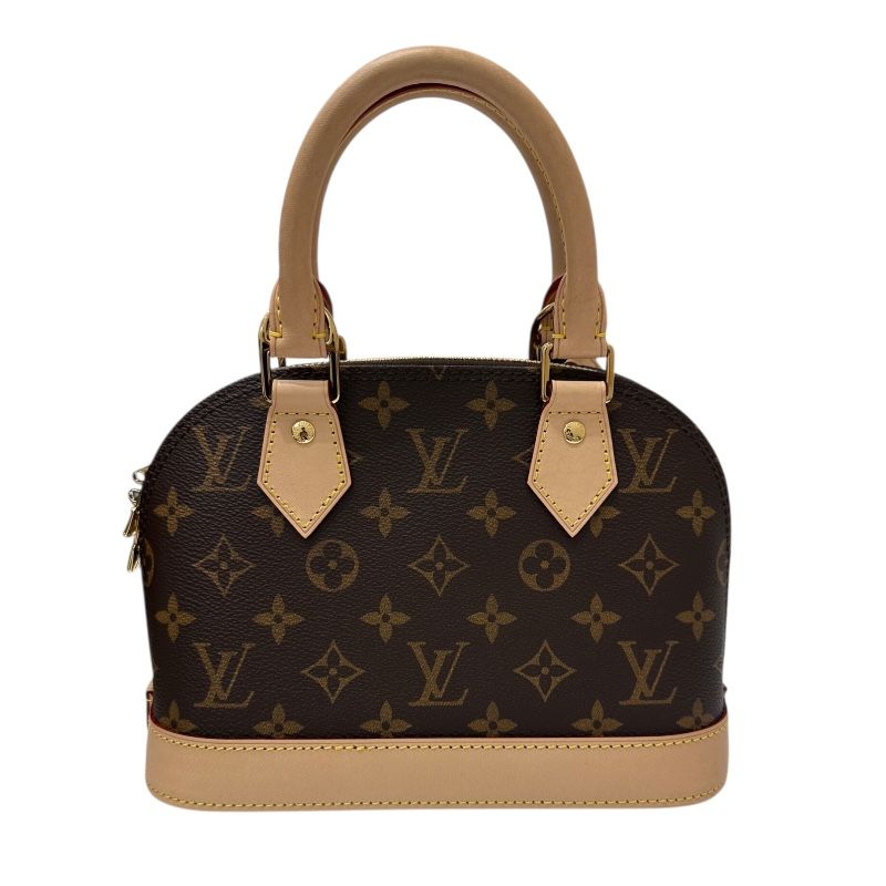 Louis Vuitton Alma BB Monogram PVC Leather Handbag - Timeless Elegance