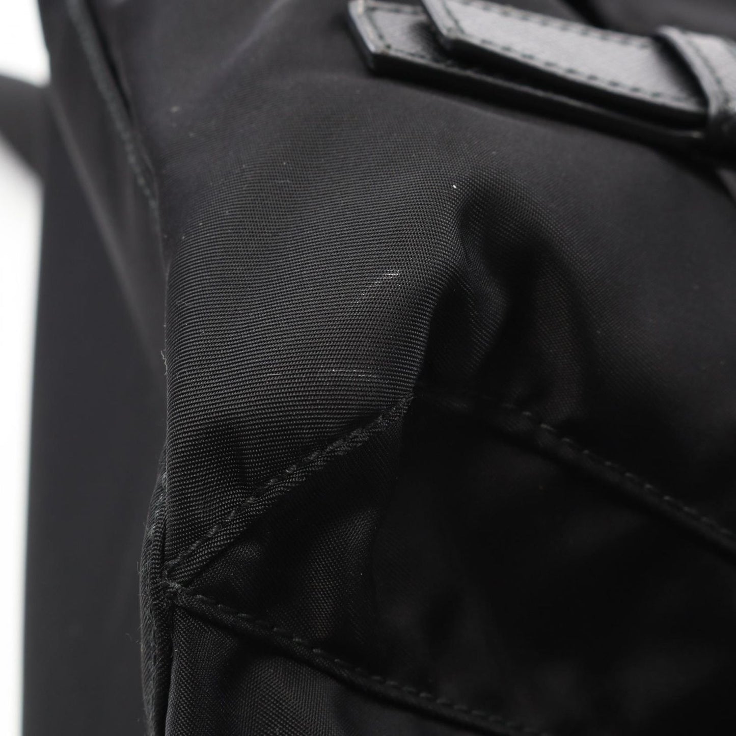 PRADA VELA Backpack in Black Nylon & Saffiano Leather