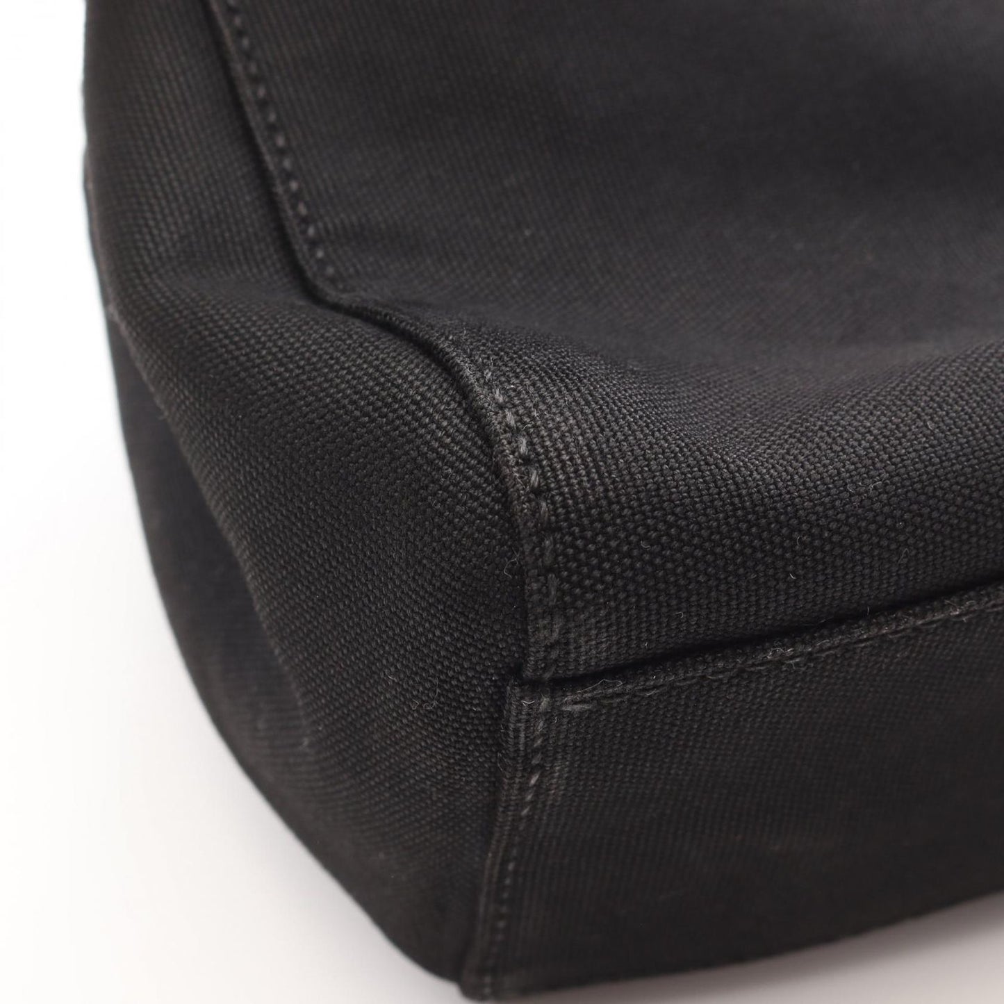 Miu Miu CANAPA Tote Bag - Black Canvas & Leather, 2-Way Handbag