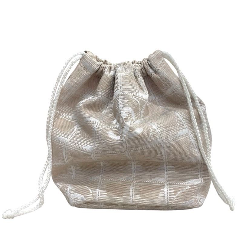 CHANEL Nylon Jacquard New Travel Line Pouch - Exquisite Craftsmanship