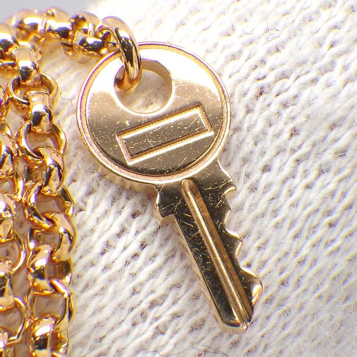 HERMES Kelly Clic Clac PM Bracelet in K18 Pink Gold