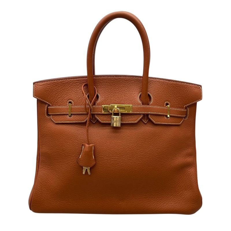HERMES Birkin 35 in Fauve with Gold Hardware - Timeless Elegance