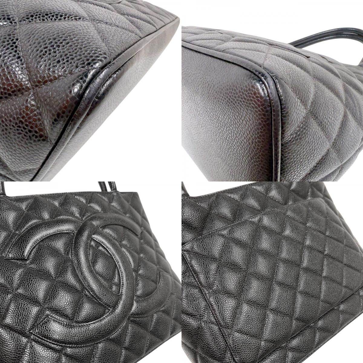 CHANEL Reissue Tote A01804 Black Caviar Leather Handbag