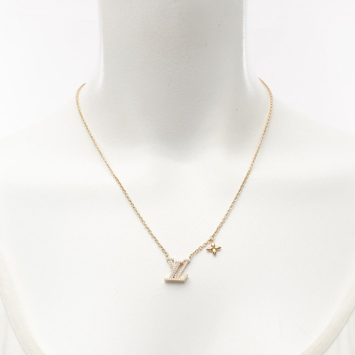 Louis Vuitton Iconic LV Necklace in Gold Plated Finish