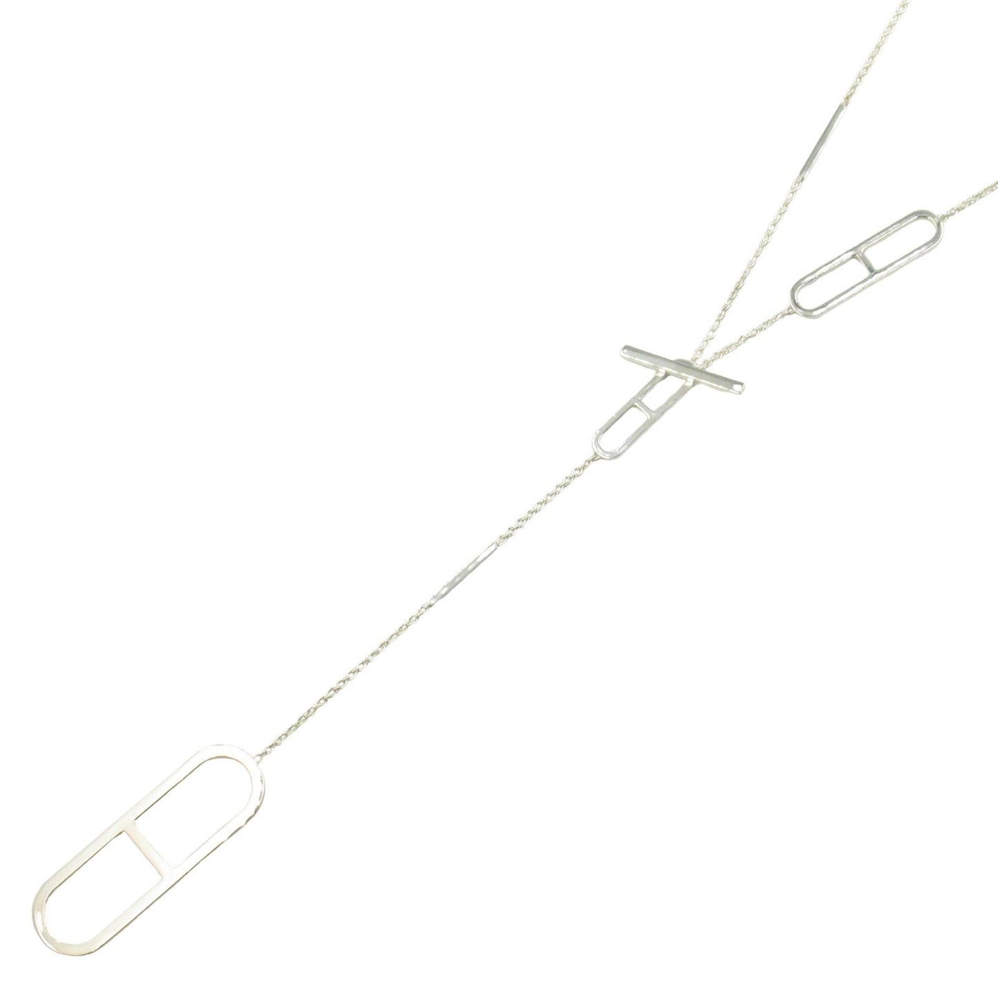 HERMES Ever Chaine d'Ancre Long Necklace in Silver 925