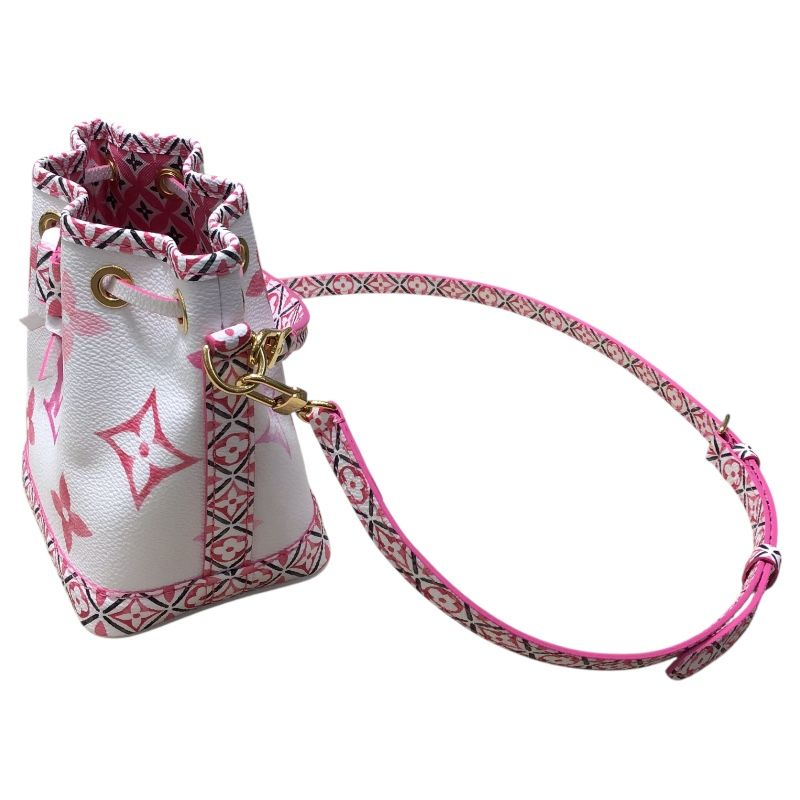 Louis Vuitton Nano Noe Monogram Flower Tile Shoulder Bag