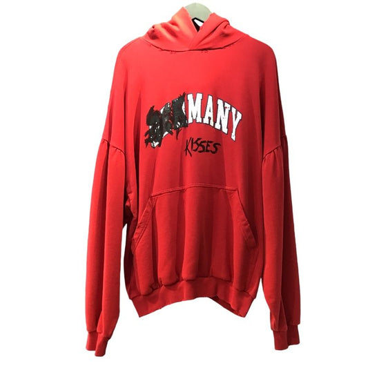 Balenciaga Oversized Distressed Sweatshirt in Red - Exclusive Edition