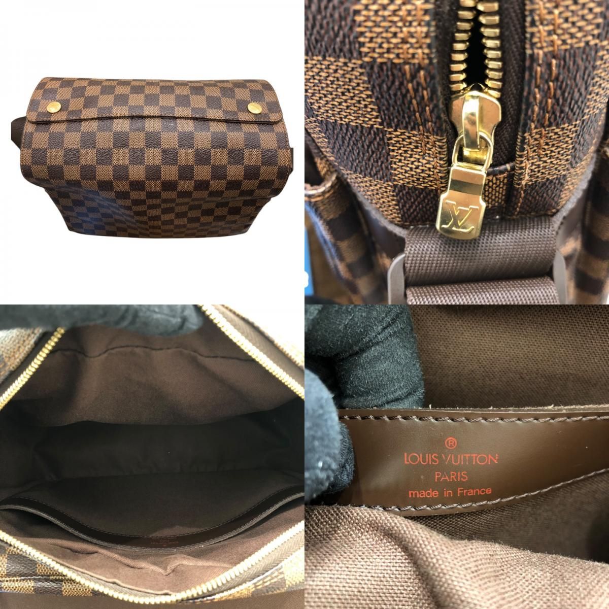 Louis Vuitton Naviglio N45255 Brown Damier Canvas Shoulder Bag