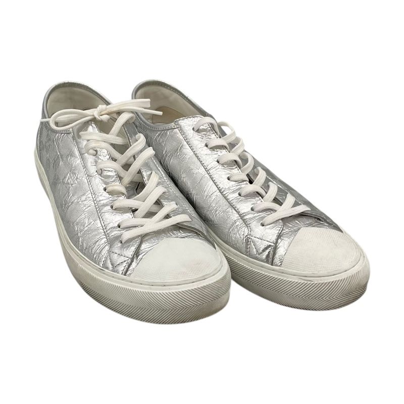 Louis Vuitton Tattoo Line Metallic Low-Cut Sneakers - Silver, UK9.5
