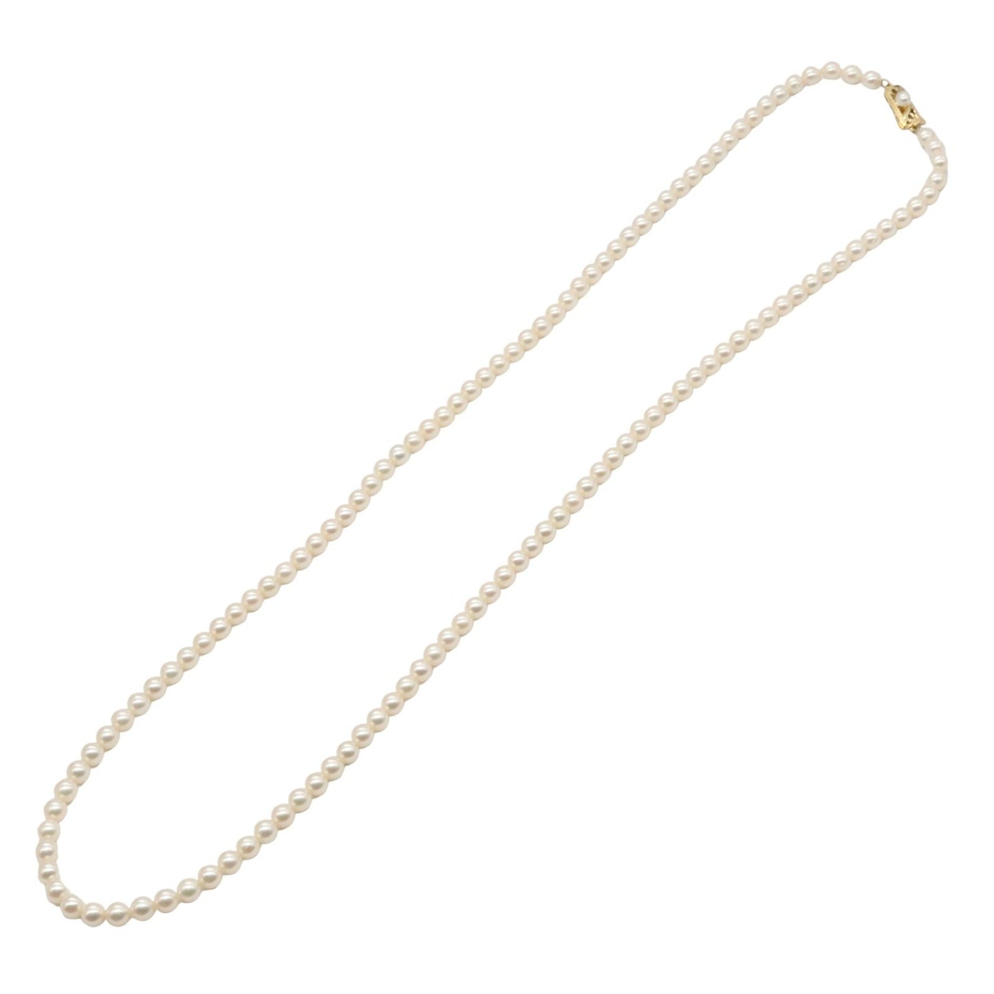 MIKIMOTO Long Pearl Necklace - Exquisite Elegance