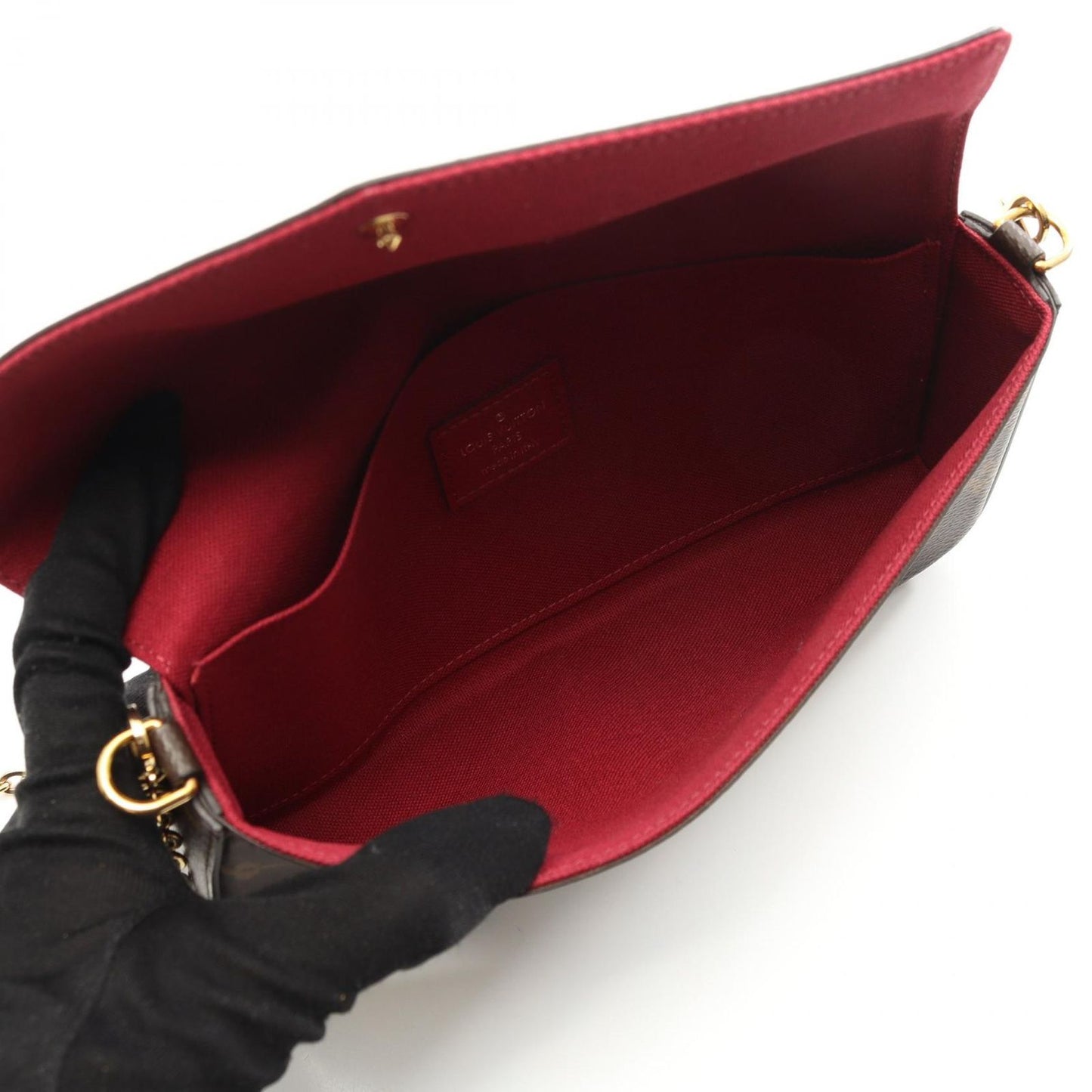 Louis Vuitton Pochette Felicie Shoulder Bag - Fuchsia PVC Canvas