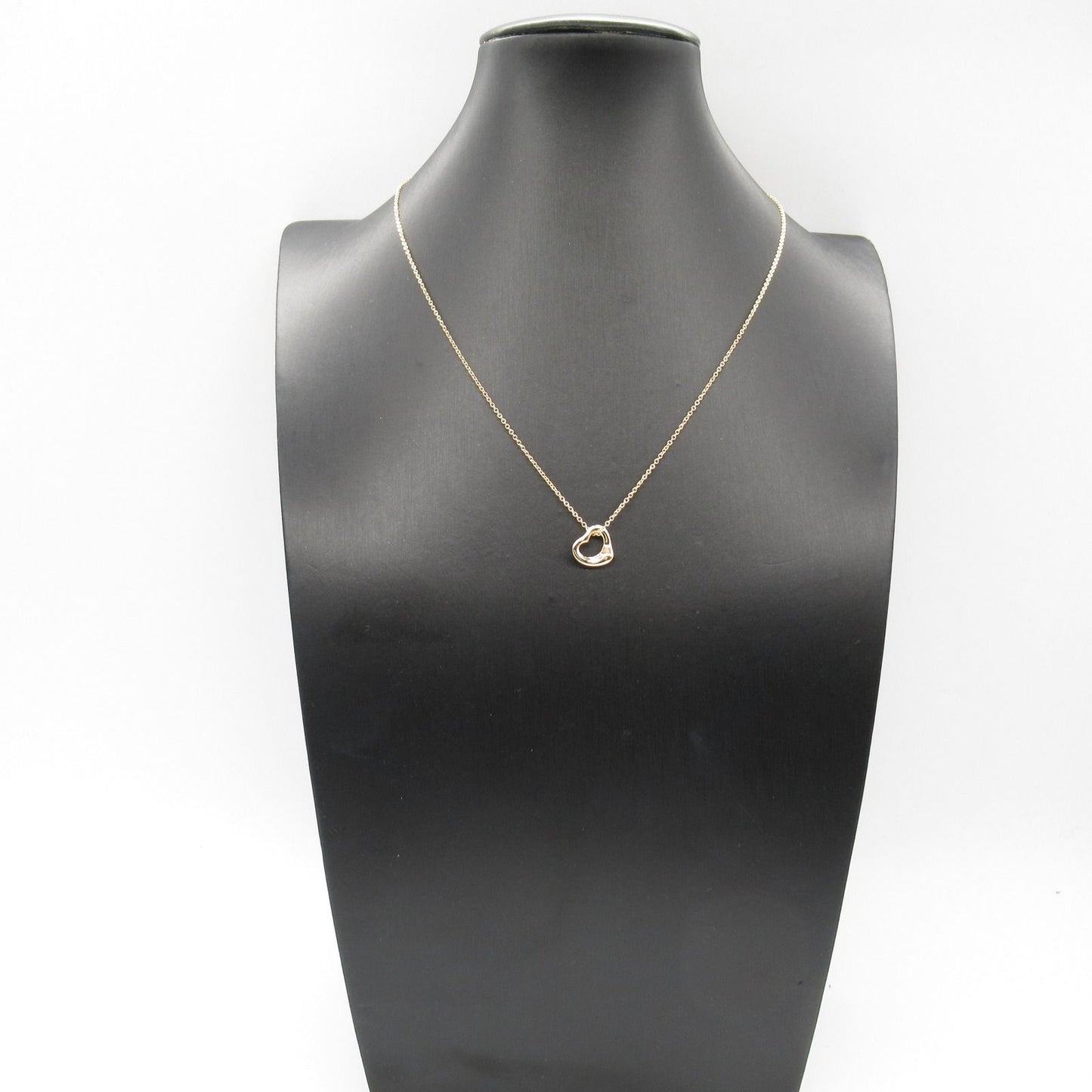 TIFFANY & CO Open Heart Necklace in K18 Pink Gold - 40.5cm