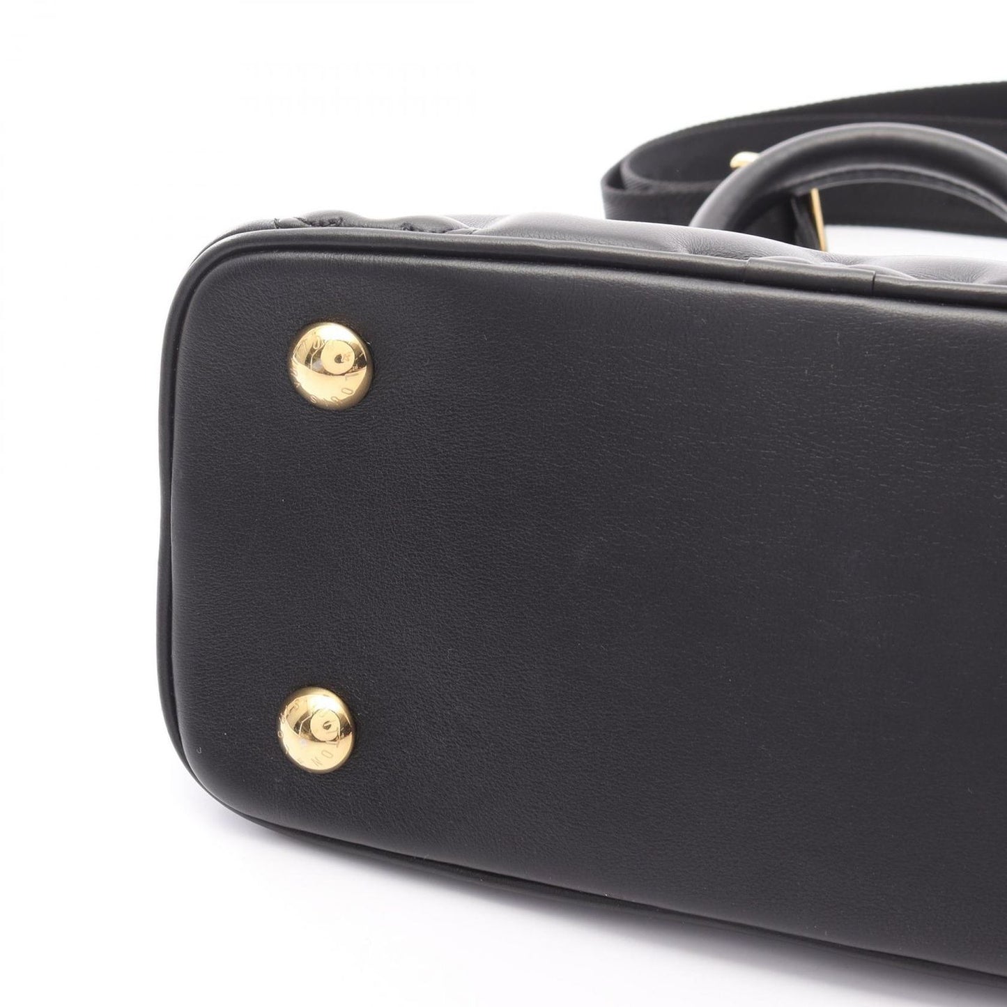 Louis Vuitton Alma Soft BB Bubblegram Handbag in Noir Leather