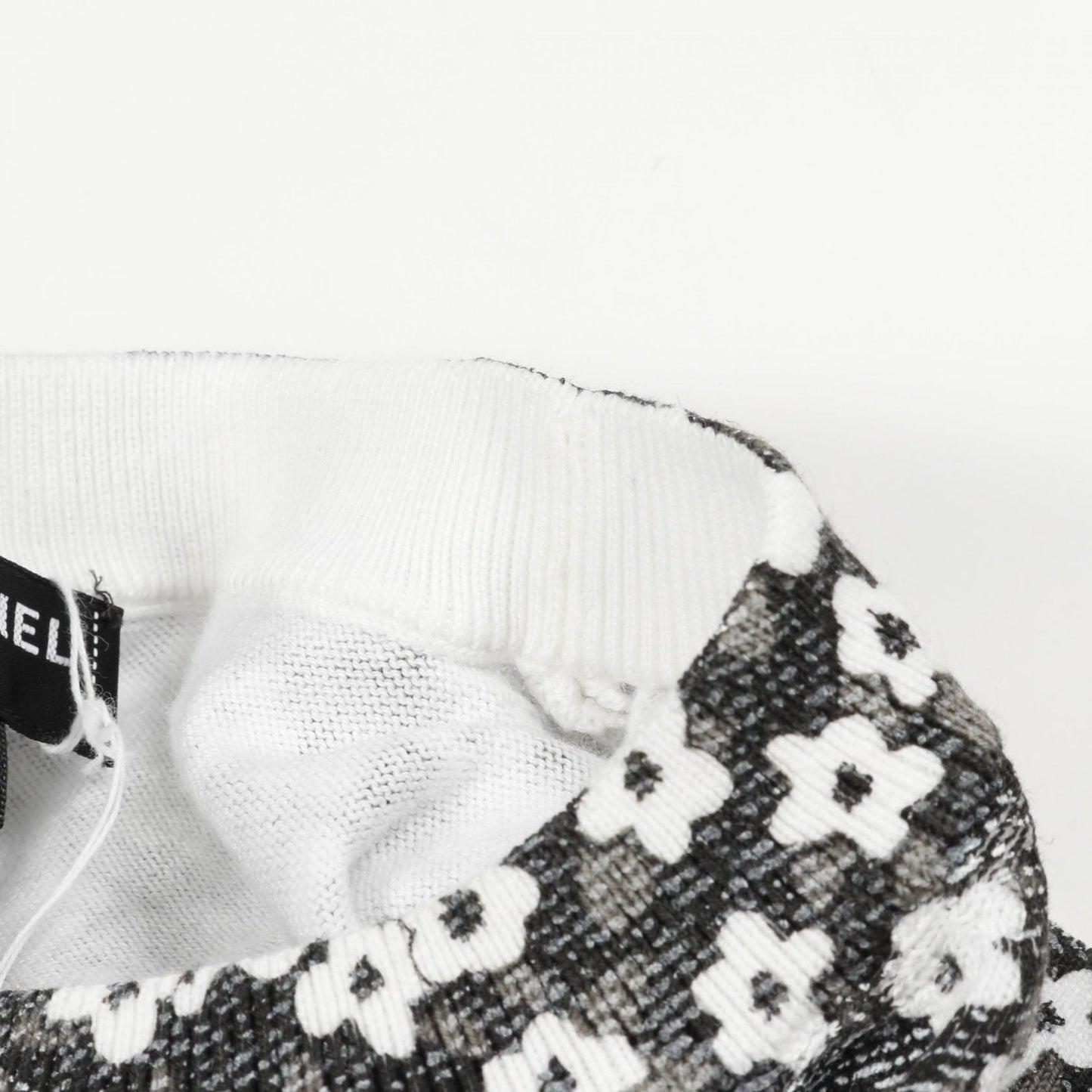 CHANEL Coco Mark Cotton Top in Gray - Timeless Elegance