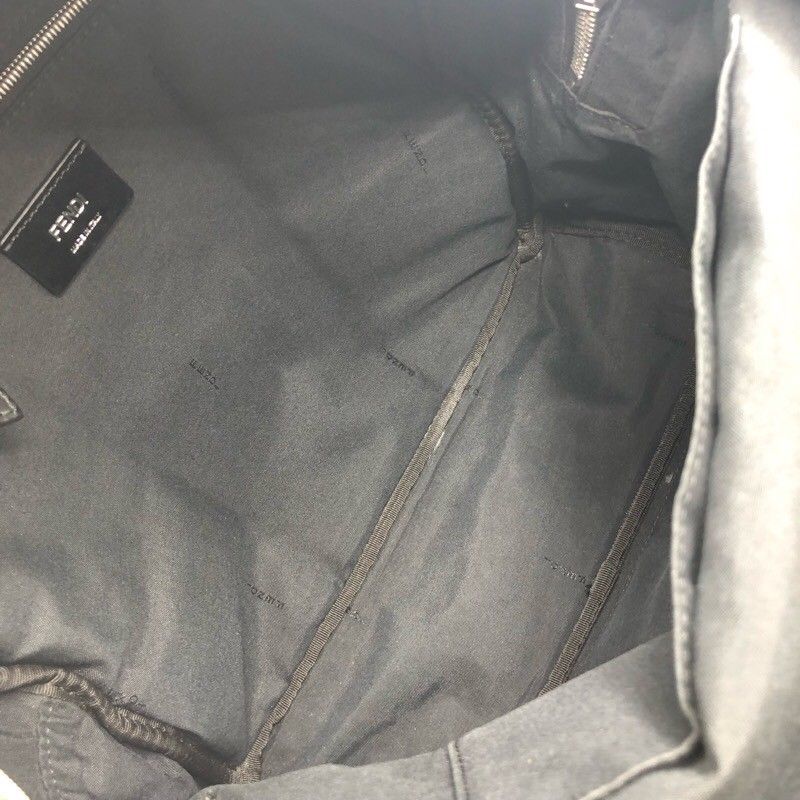 Fendi Black Nylon & Leather Backpack - Unisex Luxury Daypack