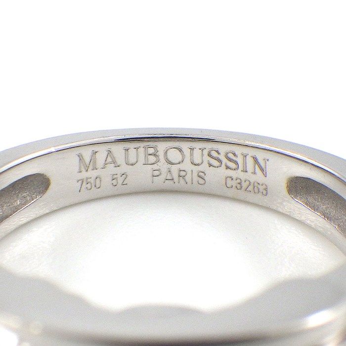 MAUBOUSSIN Oval-Cut Amethyst Ring in K18 White Gold