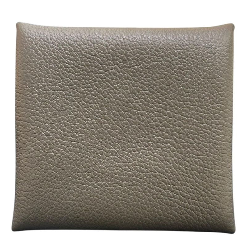 HERMES Bastia Verso Coin Case in Gris Meyer - Unisex Luxury Accessory
