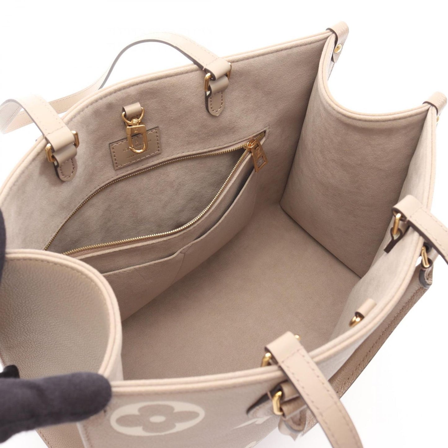 Louis Vuitton OnTheGo MM Tote Bag in Bi-Color Monogram Empreinte