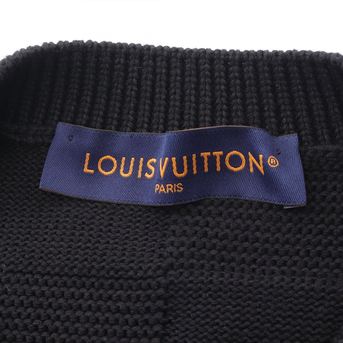 Louis Vuitton Damier Knit Sweater - Timeless Elegance in Black