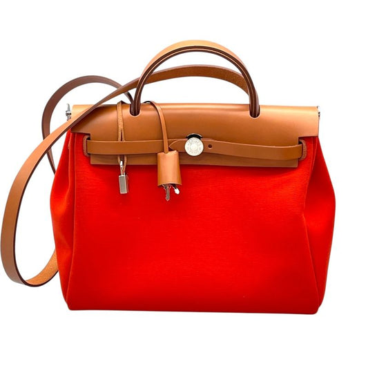 HERMES Émile Zip Bag PM - Brown & Orange, 2021 Edition