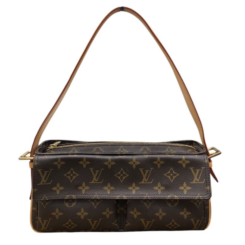 Louis Vuitton Vivacite MM Monogram Handbag - Brown