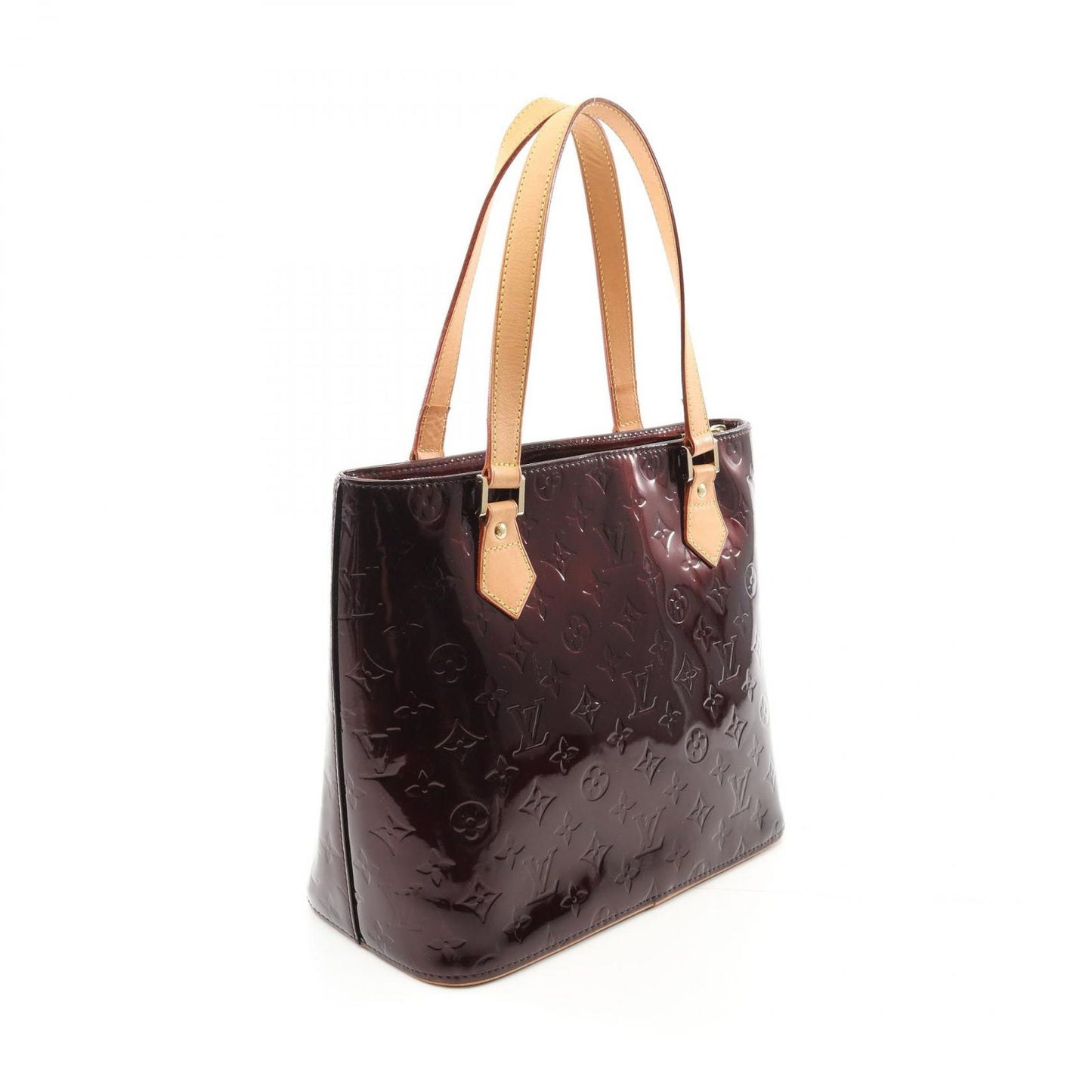 Louis Vuitton Houston Handbag in Amarante Vernis Leather