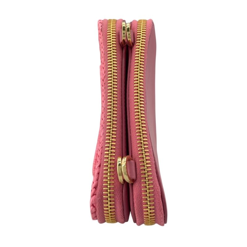 PRADA Triangle Shoulder Bag in Pink with Gold Hardware