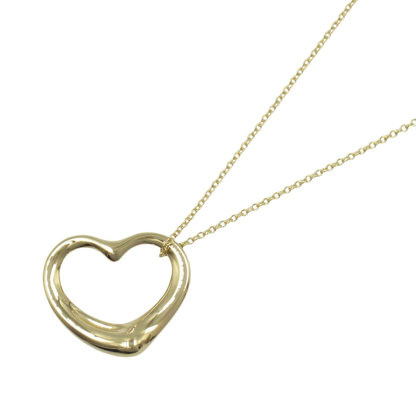 TIFFANY & CO Open Heart Necklace in K18 Yellow Gold - 41cm