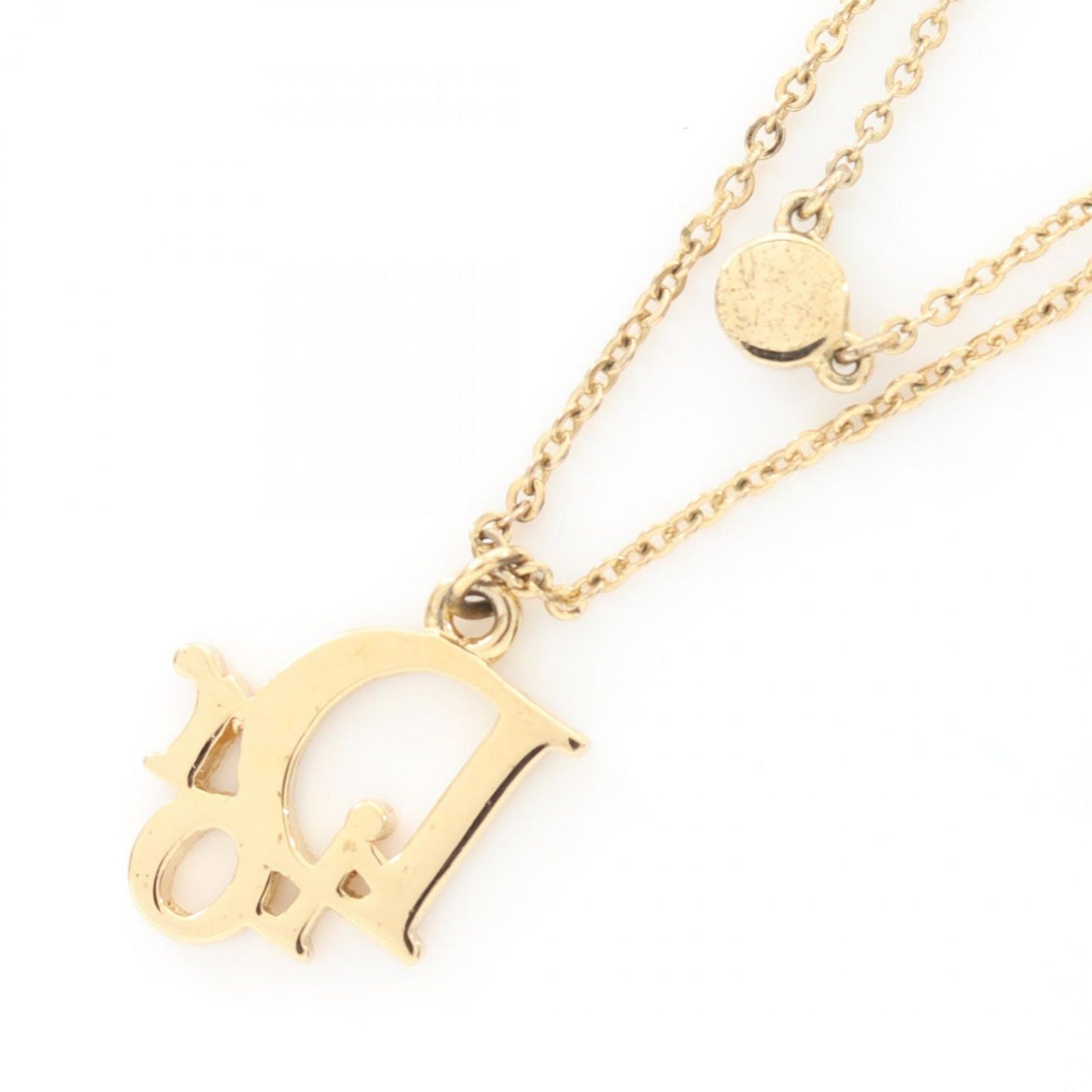 Dior Gold-Plated Necklace with Rhinestones - Exquisite Elegance