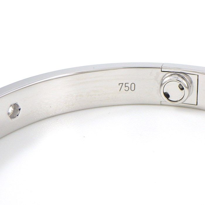 Cartier Love Bracelet MM with 0.42ct Diamonds in K18 White Gold