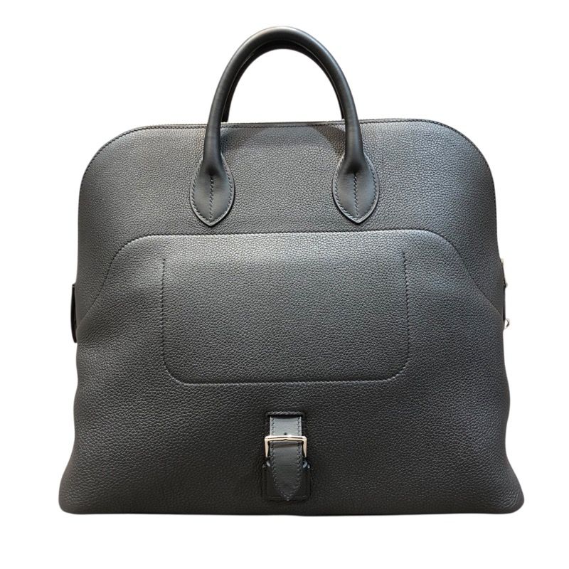 HERMES Bolide à Dos Black Togo & Swift Leather Tote Bag