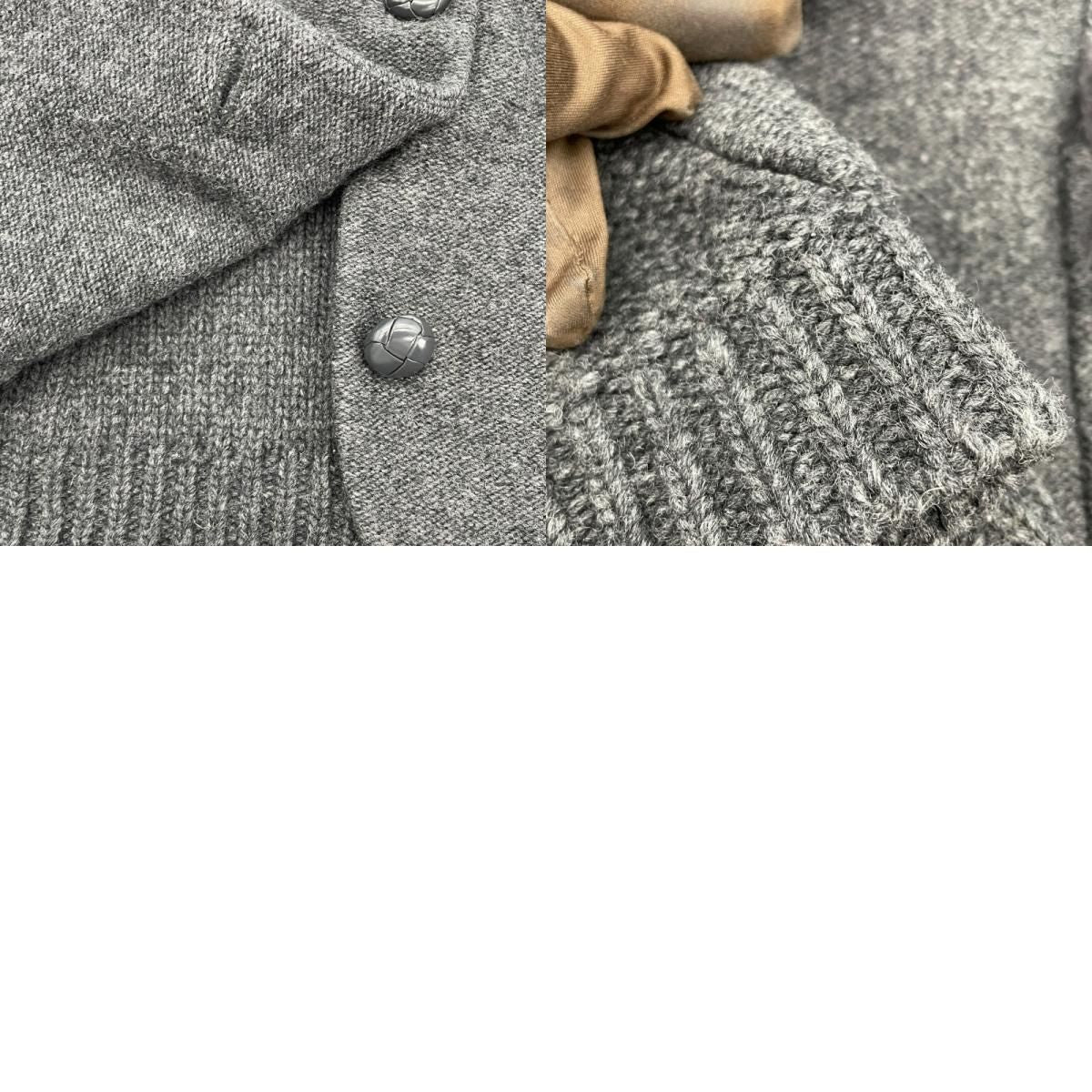 Emporio Armani Women's Grey Wool Knit Jacket - Timeless Elegance