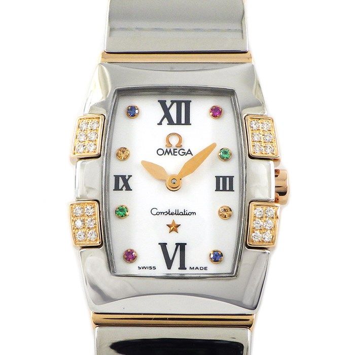 OMEGA Constellation Mini Quadrera 1283.79.00 with Diamond Bezel