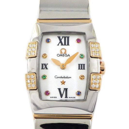 OMEGA Constellation Mini Quadrera 1283.79.00 with Diamond Bezel